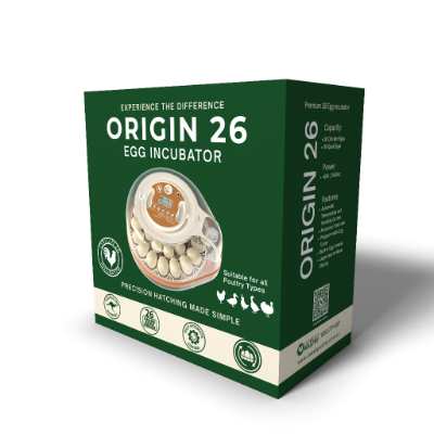 Origin 26 egg incubator retail box