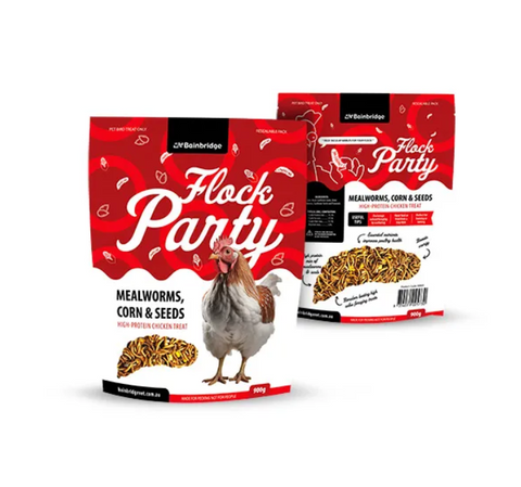 Flock Party - Mealworms, Corn & Seeds