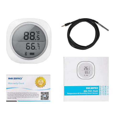 Inkbird IBS-TH1 Plus Temperature and Humidity Sensor – Uneek Inkbird IBS-TH1 Plus Temperature and Humidity Sensor – Uneek