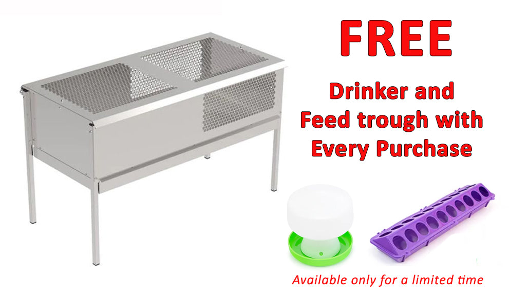 Brooding Cage Metal – Rectangular - Galvanised – Uneek Poultry